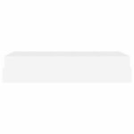 vidaXL Cadre de lit avec matelas Blanc pur 80 x 200 cm Faux cuir