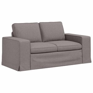 vidaXL Canapé Taupe 162 x 80 x 82 cm tissu