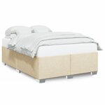 vidaXL Cadre de lit sans matelas crème 140x190 cm tissu
