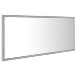 Miroir à led de salle de bain 100 x 8 5 x 37cm acrylique gris 02_0006989