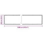 vidaXL Couverture pour plantes Transparent 1 x 12 m PE