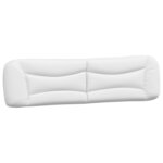 vidaXL Cadre de lit avec lumières LED blanc noir 200x200 cm similicuir