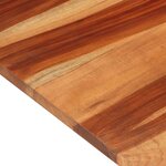 vidaXL Dessus de table Bois solide 25-27 mm 60x90 cm