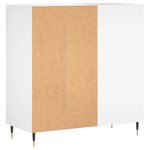 vidaXL Armoire à disques blanc 84 5x38x89 cm bois d'ingénierie