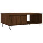 vidaXL Table basse chêne marron 90x60x35 cm bois d'ingénierie