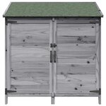 vidaXL Abri de jardin Gris 106 5 x 56 x 113 5 cm Bois de Sapin Massif