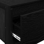vidaXL Table d'appoint Chêne noir 100 x 36 x 75 cm Bois d'ingénierie