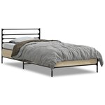 vidaXL Cadre de lit sans matelas chêne sonoma 75x190 cm