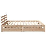 vidaXL Cadre de lit avec tiroirs sans matelas 200x200 cm