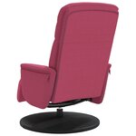 vidaXL Fauteuil inclinable avec repose-pied rouge bordeaux velours
