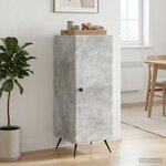 vidaXL Buffet Gris béton 33 x 34 5 x 90 cm Bois d'ingénierie