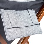 Bo-Camp Chaise de détente Bloomsbury L Gris