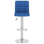 vidaXL Tabouret de bar Bleu Tissu