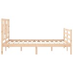 vidaXL Cadre de lit sans matelas 140x200 cm bois massif