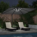vidaXL Parasol 286 x 285 x 270 cm Aluminium