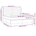 vidaXL Sommier à lattes de lit avec matelas Bleu 180x200 cm Tissu