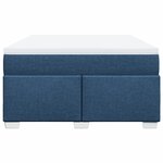 vidaXL Sommier à lattes de lit avec matelas Bleu 160x200 cm Tissu