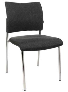 Lot de 2 chaises de bureau 'rembourrage Visit 10'  noir TOPSTAR