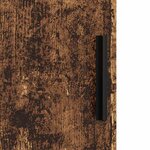 vidaXL Cabinet de salle de bain avec porte Bois ancien 30 x 35 x 80 cm