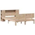 vidaXL Lit bibliothèque sans matelas 140x190 cm bois de pin massif