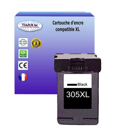 305XL - 1 Cartouches compatible pour HP 305 XL Noir - pour