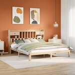 vidaXL Lit bibliothèque sans matelas 180x200 cm bois massif de pin