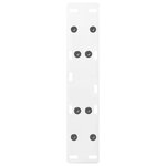vidaXL Pieds de table basse en forme de A  2 pièces  blanc  50 x (30-31) cm  acier