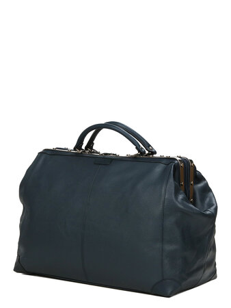 Sac de voyage cabine en cuir- Authentique Vintage -KATANA - 51 CM - 83255-Marine