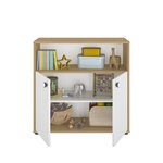 Commode 2 portes bois blanc
