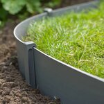 Nature Ensemble de bordure de jardin avec pointes gris