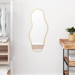 vidaXL Miroir mural Doré 80x35 cm
