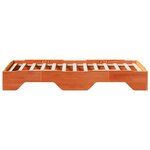 vidaXL Cadre de lit sans matelas empilable cire marron 75x190 cm