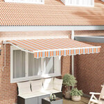 vidaXL Auvent Rétractable Rayure Multicolore 250x200 cm tissu