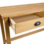 vidaXL Table console Hill Range avec 2 tiroirs 110x45x74 cm Pin solide
