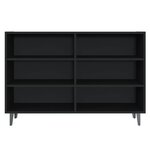 vidaXL Buffet noir 103 5x35x70 cm bois d'ingénierie