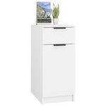 vidaXL Armoire de bureau Blanc 33 5x50x75 cm Bois d'ingénierie