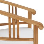 vidaXL Chaises de jardin avec coussins lot de 2 Bois de teck solide