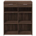 vidaXL Buffet chêne marron 80x42 5x93 cm bois d'ingénierie