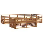 vidaXL Ensemble de canapés d'extérieur 7 pc Naturel