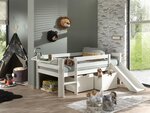 2 tiroirs de rangement pour lit blanc