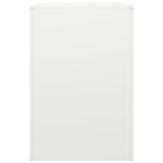 vidaXL Portant de bois de chauffage blanc 60x40x60 cm acier