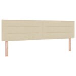 vidaXL Tête de lit Design Lignes Crème 90 cm Tissu