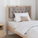 vidaXL Tête de lit Autre Marron et taupe 80 cm Bois massif en pin