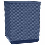 vidaXL Jardinières 4 Pièces bleu gris 30x30x37 cm polypropylène