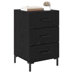 vidaXL Cabinet de chevet Chêne noir 40 x 40 x 66 cm Bois d'ingénierie