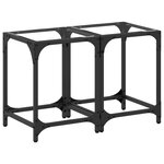 vidaXL Tables basses avec dessus en verre transparent 2 Pièces acier