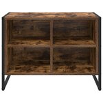 vidaXL Cabinet à chaussures avec stockage Chêne Fumé 60 x 35 x 44 cm