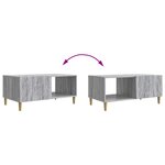 vidaXL Table basse Sonoma gris 90 x 50 x 40 cm Bois d'ingénierie