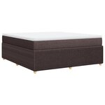 vidaXL Sommier à lattes de lit avec matelas Marron foncé 180x200 cm