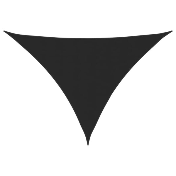 vidaXL Voile de parasol tissu oxford triangulaire 3 5x3 5x4 9 m noir